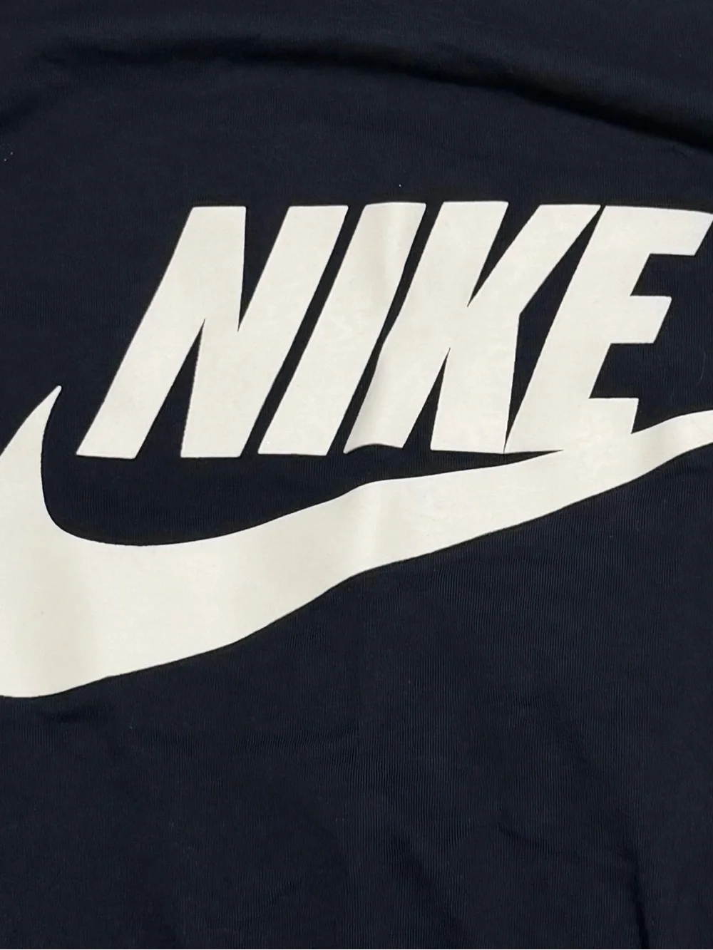Vintage Nike Black Short Sleeve Tee with White Swoosh Logo XL